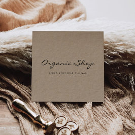 ビジネスモダンクシンプルラフト スクエア名刺