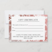 ビジネスモダンクリスマス証明書プレゼント (裏面)