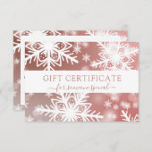 ビジネスモダンクリスマス証明書プレゼント (正面/裏面)