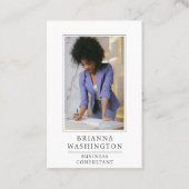 ビジネスモダンコンサルタント写真名刺 名刺 (正面)