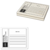 ビジネスモダンスクエアロゴ郵送料 ラバースタンプ (押印)