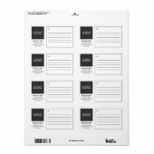 ビジネスモダンスクエアロゴ郵送料 ラベル (フルシート)