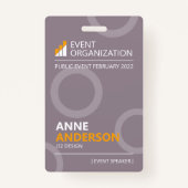 ビジネスモダンセミナー会議イベントバッジ バッジ (正面)