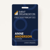 ビジネスモダンセミナー会議イベント バッジ (正面)