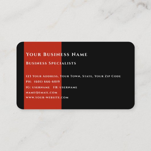 ビジネスモダンダークエレガントテクスチャパープルブシン 名刺 (裏面)