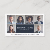 ビジネスモダンチミニマルームのメンバーの写真グリッド 名刺 (正面)