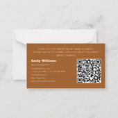 ビジネスモダンテラコッタサンキュー ノートカード (裏面)