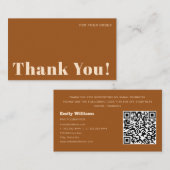 ビジネスモダンテラコッタサンキュー ノートカード (正面/裏面)