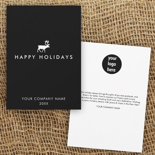 ビジネスモダントナ企業のークリスマスカード