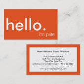 ビジネスモダンハイカジュアルロー 名刺 (正面/裏面)