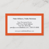 ビジネスモダンハイカジュアルロー 名刺 (裏面)