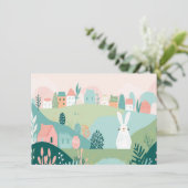 ビジネスモダンハッピーイースターバ芸術的ニー シーズンカード (スタンド正面)