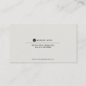 ビジネスモダンパステルカラー割引ロイヤリティカード ロイヤリティカード (裏面)