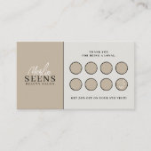 ビジネスモダンパステルカラー割引ロイヤリティカード ロイヤリティカード (正面)