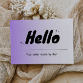 ビジネスモダンパッケージ挿入カード サンキューカード