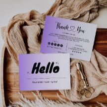 ビジネスモダンパッケージ挿入カード