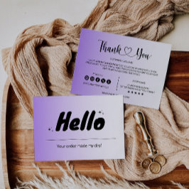 ビジネスモダンパッケージ挿入カード サンキューカード