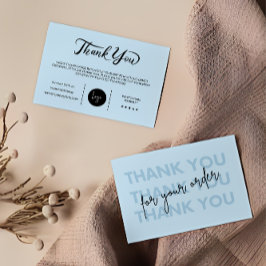 ビジネスモダンパッケージ挿入カード サンキューカード