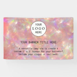 ビジネスモダンフェミニン赤面ピカスタムンクロゴBa 横断幕