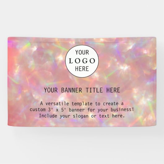 ビジネスモダンフェミニン赤面ピカスタムンクロゴBa 横断幕 (横)