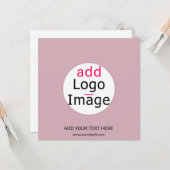 ビジネスモダンプロフェッショナルシックピンクカスタム カード (正面/裏面インサイチュ)