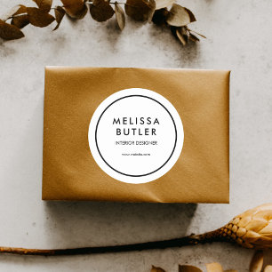 ビジネスモダンプロフェッショナルホワイト ラウンドシール