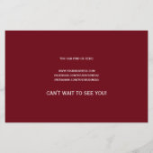 ビジネスモダンプロモーションのチラシに赤く戻る チラシ (裏面)