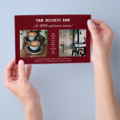 ビジネスモダンプロモーションのチラシに赤く戻る チラシ (ハンドル)