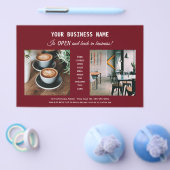 ビジネスモダンプロモーションのチラシに赤く戻る チラシ (シングル)