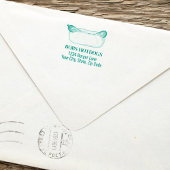 ビジネスモダンホットドッグのカスタムアドレス セルフインキングスタンプ