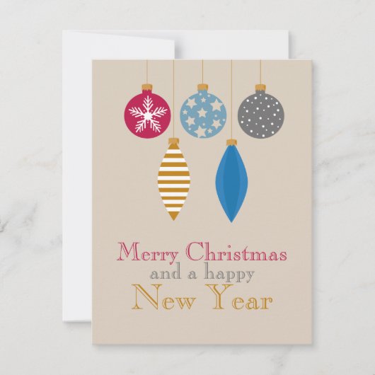 ビジネスモダンホリデーカードシンプルミニマリスト シーズンカード (正面)