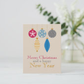 ビジネスモダンホリデーカードシンプルミニマリスト シーズンカード (スタンド正面)