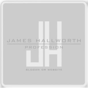 ビジネスモダンモノグラムの検索 グレイ シール