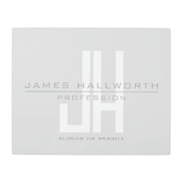 ビジネスモダンモノグラムの検索 | グレイ メタルプリント