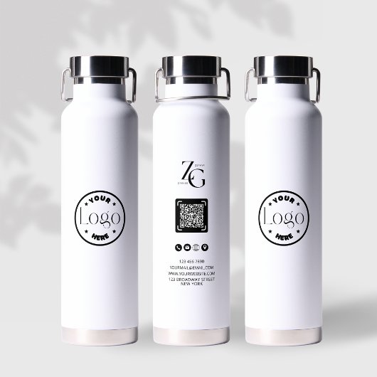ビジネスモダンロカスタムゴQRコードプロフェッショナル ウォーターボトル