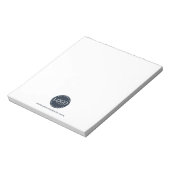 ビジネスモダンロゴおよび会社のWebサイトの従業員 ノートパッド (回転)