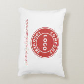 ビジネスモダンロゴとウェブサイトホテルのオーナー アクセントクッション (裏面(縦))