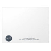 ビジネスモダンロゴと会社のWebサイト ノートパッド (正面)