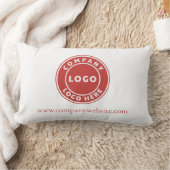 ビジネスモダンロゴとWebサイトショールーム ランバークッション (ブランケット)