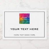 ビジネスモダンロゴのミニマルテンプレートプロフェッショナル フードラベル (シングルラベル)