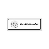 ビジネスモダンロゴの自己墨付きゴム印 セルフインキングスタンプ (デザイン)