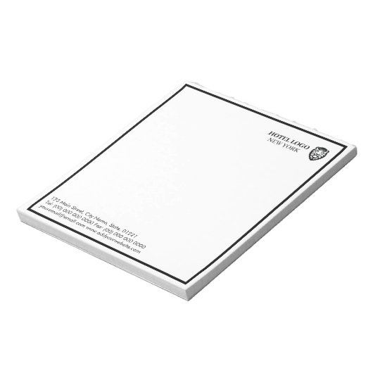 ビジネスモダンロゴの販促用品のカスタム ノートパッド (回転)