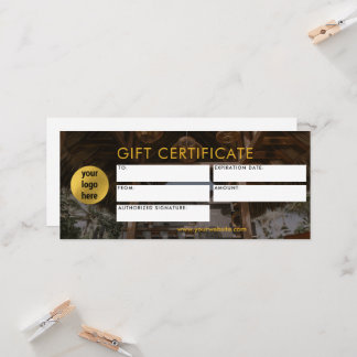 ビジネスモダンロゴギフト証明書写真