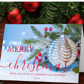 ビジネスモダンロゴクリスマス企業の シーズンカード