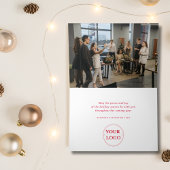 ビジネスモダンロゴクリスマス企業の シーズンカード