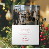 ビジネスモダンロゴクリスマス企業の シーズンカード