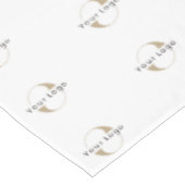 ビジネスモダンロゴクリーンミニマルカンパニー白 テーブルクロス (アングル)