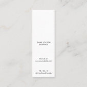 ビジネスモダンロゴジュエリーイヤリング表示カード コーリングカード (裏面)