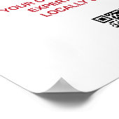 ビジネスモダンロゴソーシャルメディアQRコード ポスター (角)