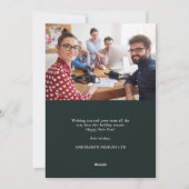 ビジネスモダンロゴホリデーカード シーズンカード (裏面)